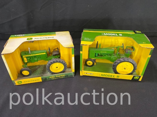 39511-(1941) JOHN DEERE MODEL B & JOHN DEERE 420