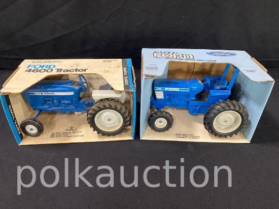 39602-ERTL FORD 4600 1/12 & ERTL FORD 7710