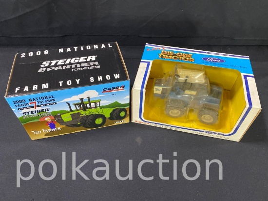 39605-ERTL FORD FW-60 & TOY FARMER STEIGER PANTHER KM-325