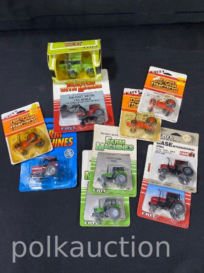 39610-MISC ERTL & FARM MACHINE 1/64 SCALE TRACTORS