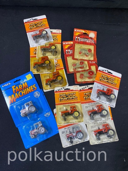 39611-MISC ERTL & FARM MACHINE 1/64 SCALE TRACTORS