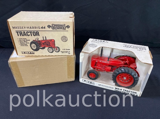 39632-ERTL MCCORMICK WD-9, MASSEY HARRIS 44, & (2008) NATIONAL TOY SHOW ALLIS-CHALMERS