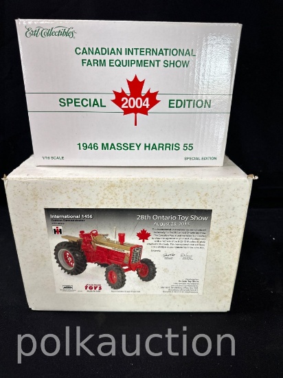 39678-ERTL MASSEY HARRIS 55 & INTERNATIONAL 1456 GOLDEN DEMONSTRATOR