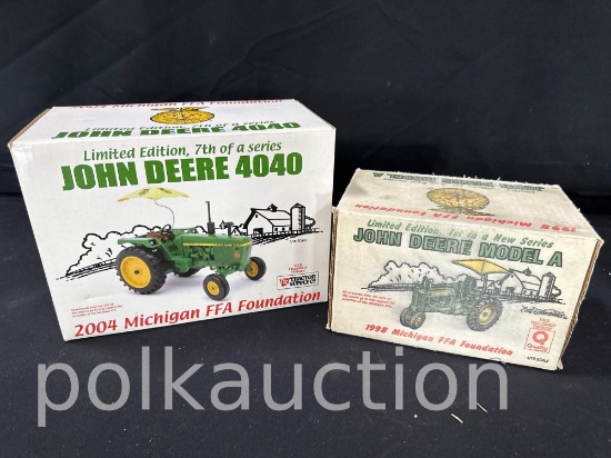 39739-ERTL JOHN DEERE A FFA EDITION & JOHN DEERE 4040