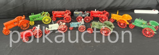 39793-MISC CAST IRON STEEL WHEELED TRACTORS