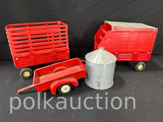 40320-TOYS SILAGE + HAYWAGON + GRAIN