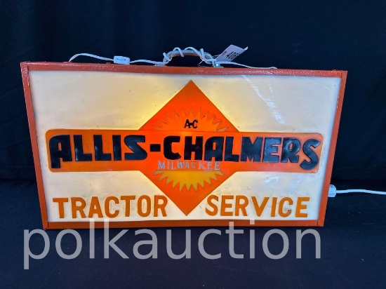 40666-ALLIS CHALMERS LIGHTED SIGN