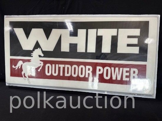 40879-WHITE OUTDOOR POWER SIGN