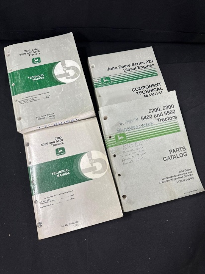 40917-(4) JOHN DEERE PARTS/TECH MANUALS