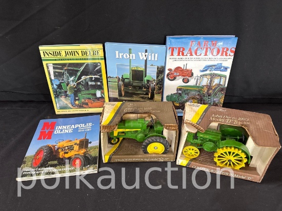 490-JOHN DEERE TRACTORS & MISC BOOKS