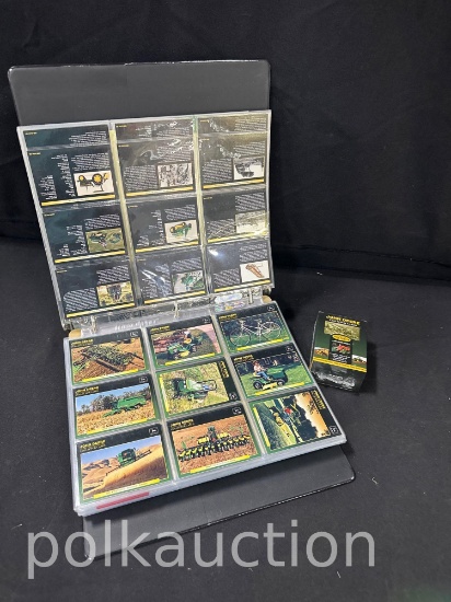 763-JOHN DEERE BINDER OF COLLECTOR CARDS & NIB 1996 BASEBALL CARDS