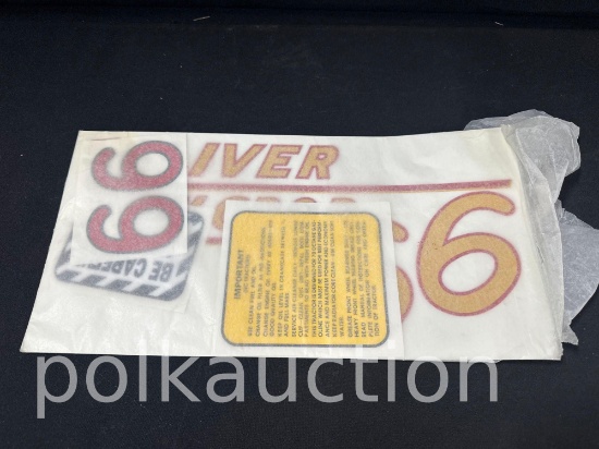784-OLIVER 66 ROW CROP DECAL SET