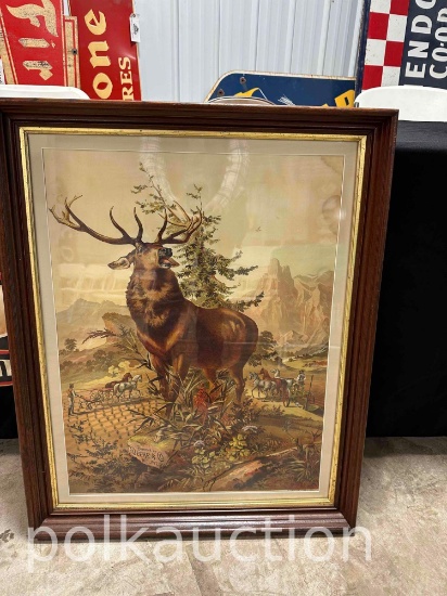 DEERE & Co. FRAMED STAG PICTURE