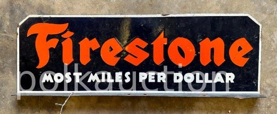 FIRESTONE PORCELAIN FLANGE SIGN