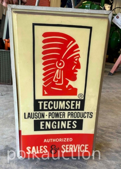 TECUMSEH LIGHTED SIGN