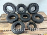 FLAT OF SALESMAN SAMPLE TIRES