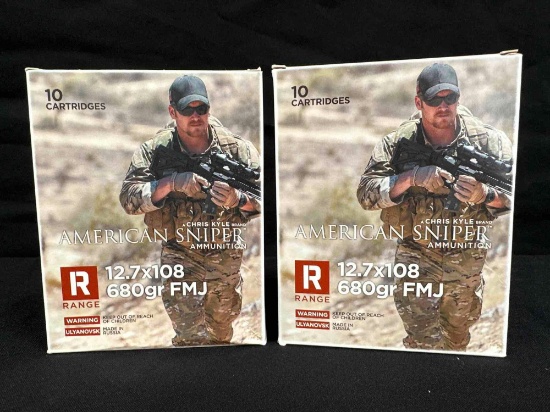 20 ROUNDS CHRIS KYLE AMERICAN SNIPER AMMO