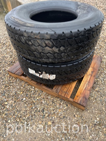 1199-(4) NEW BRIDGESTONE/MICHELIN 425/65R22.5 TIRES (SOLD x $)