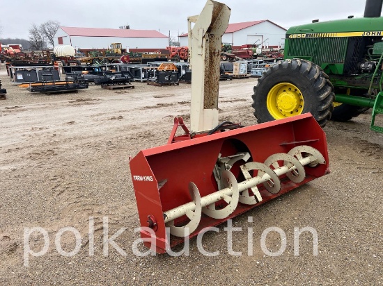 1209-FARM KING 3PT 6' SNOW BLOWER