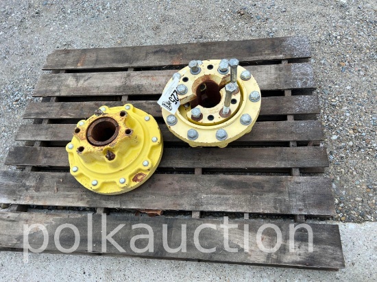 1225-(2) JOHN DEERE 10 BOLT HUBS