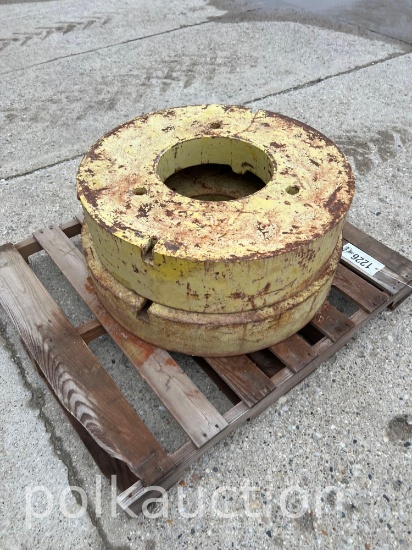 1226-(2) JOHN DEERE REAR WEIGHTS (SOLD x $)