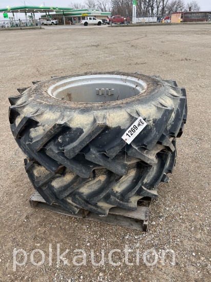 1269-(2) 16.9/14-30 REAR TIRES ON RIMS