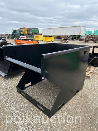765-2 CY SKID STEER HOPPER W/ FORK POCKETS