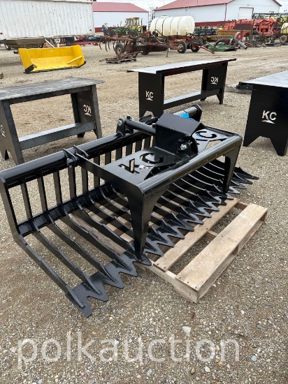 777-76" SING. CYLINDER SKELETON GRAPPLE BUCKET