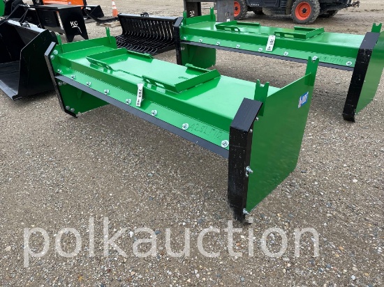 783-96" SNOW PUSHER W/ STEEL BLADES