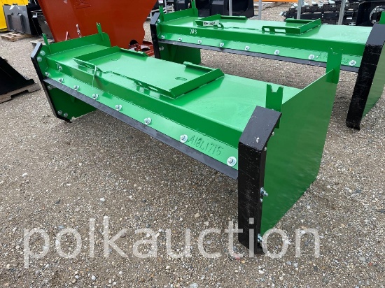 784-96" SNOW PUSHER W/ STEEL BLADES