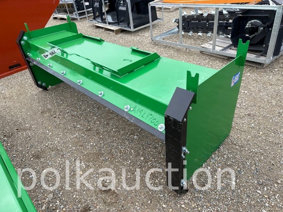 785-96" SNOW PUSHER W/ STEEL BLADES