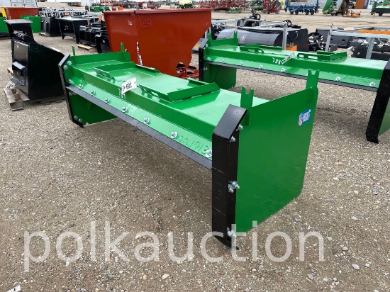 789-96" SNOW PUSHER W/ STEEL BLADES