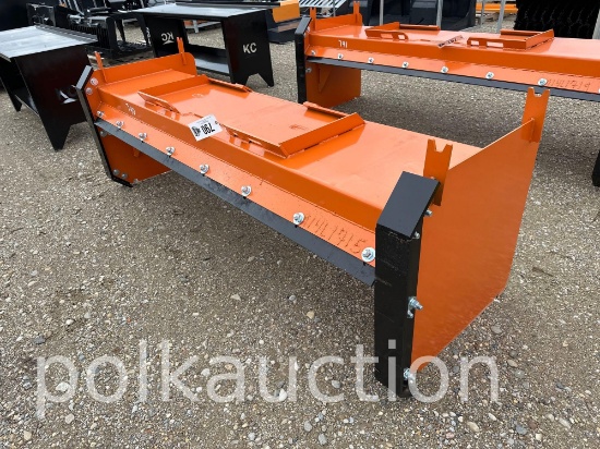 790-96" SNOW PUSHER W/ STEEL BLADES