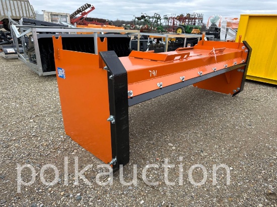 791-96" SNOW PUSHER W/ STEEL BLADES