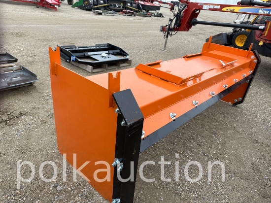 792-96" SNOW PUSHER W/ STEEL BLADES