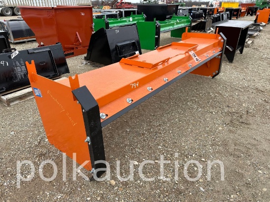 794-120" SNOW PUSHER W/ STEEL BLADES