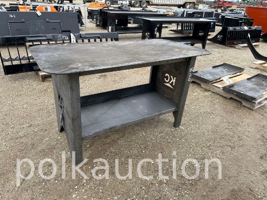 800-30" X 57" WELDING TABLE W/ SHELF