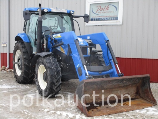 854-NEW HOLLAND T6050 TRACTOR W/ 845TL LOADER(SN#ZCBD18642)