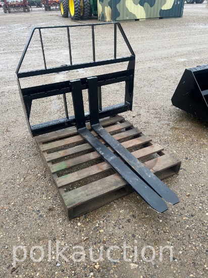 862-NEW KIVEL SKID STEER TRACTOR PALLET FORK ATTACHMENT 3500# CAPACITY