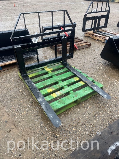 865-NEW KIVEL SKID STEER TRACTOR PALLET FORK ATTACHMENT 3500# CAPACITY