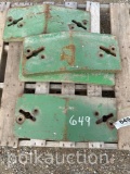 649-(4) JOHN DEERE FRONT PADS
