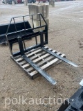 859-NEW KIVEL SKID STEER TRACTOR PALLET FORK ATTACHMENT 3500# CAPACITY
