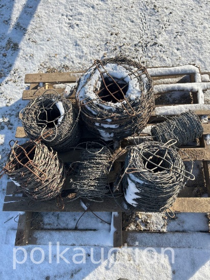 473-PALLET OF NEW BARBED WIRE