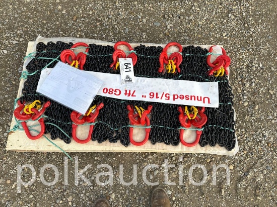 641-(8) 7 FT DOUBLE LEGS LIFTING CHAIN SLING