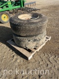 460-(2) 385/65 R 22.5 TIRES AND RIMS