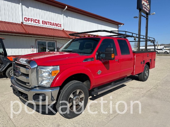 3221-(2015) FORD F350 LARIAT SUPER DUTY 4x4 (VIN# 1FD8W3FT9FEA56577)(TITLE AVAILABLE)