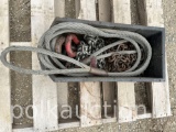 1842-MISC PALLET, CABLE, CHAINS, CLEVIS'S