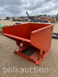 3697-2 CYL. SELF DUMPING HOPPER W/FORK POCKETS
