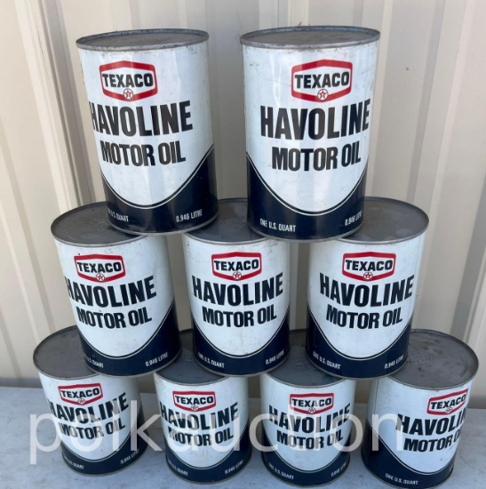 HAVOLINE MOTOR OIL CANS (FULL) **NO SHIPPING AVAILABLE**