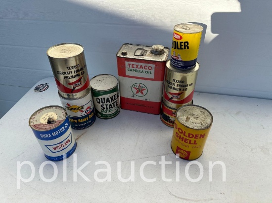 COLLECTIBLE OIL CANS **NO SHIPPING AVAILABLE**